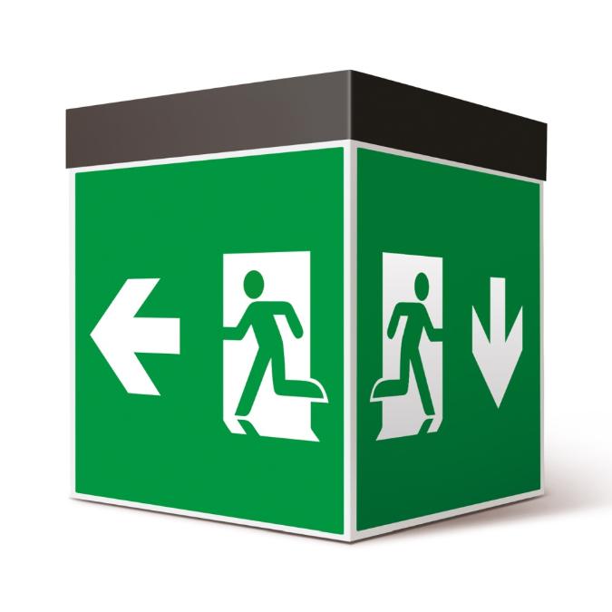 BIM objects - Free download! QUBE - Emergency signalling luminaire ...
