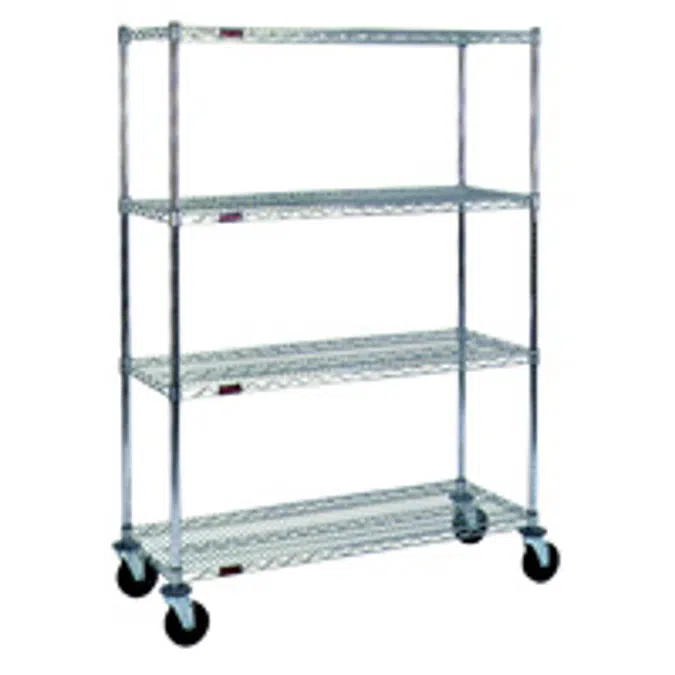 Caster Post for Quik-Set® Solid Shelving