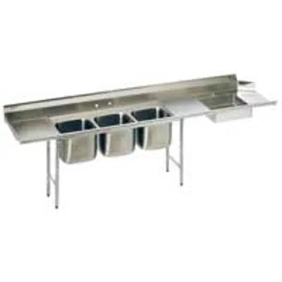 画像 Soiled Dishtables - With 3-Compartment Sink