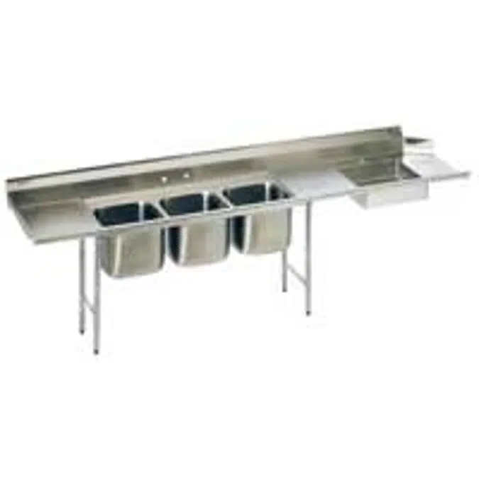 Soiled Dishtables - With 3-Compartment Sink