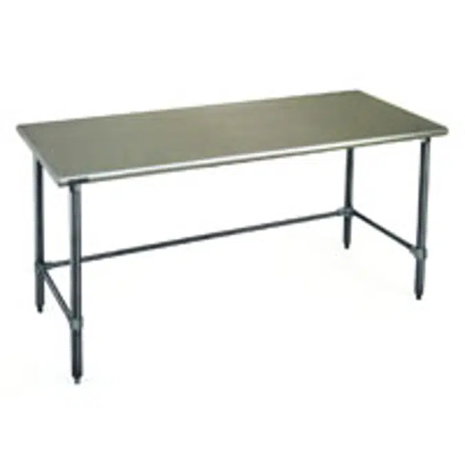 Worktables with Flat Top and Galvanized Tubular Base —Spec-Master® Marine Series