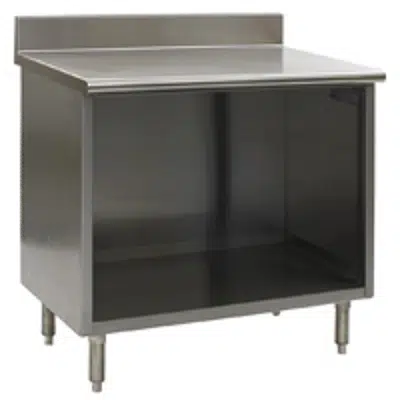 Imagem para Spec-Master® Enclosed Worktables with Backsplash}