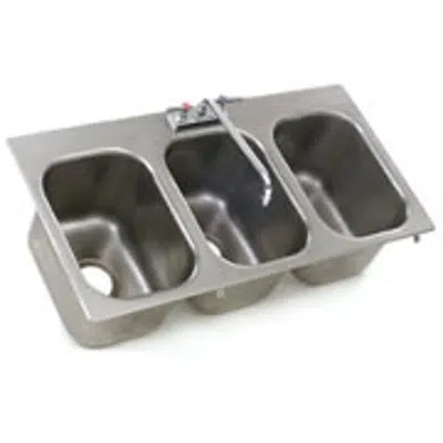 imagem para 3-Compartment Sinks, Countertop Drop-In - Self Rim Design