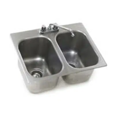 afbeelding voor 2-Compartment Sinks, Countertop Drop-In - Self Rim Design