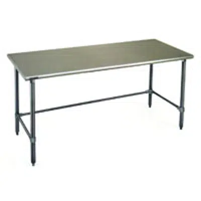 Image pour Worktables with Flat Top and Galvanized Tubular Base —Budget Series