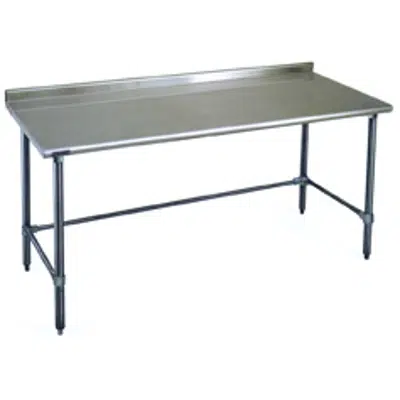 Worktables with Rear Upturn and Stainless Steel Tubular Base —Budget Series 이미지