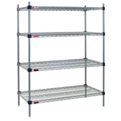 Imagem para Quad-Adjust® Wire Shelving}