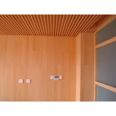 EcoTimber Dasso carbonized wave-wall-board 92mm için görüntü