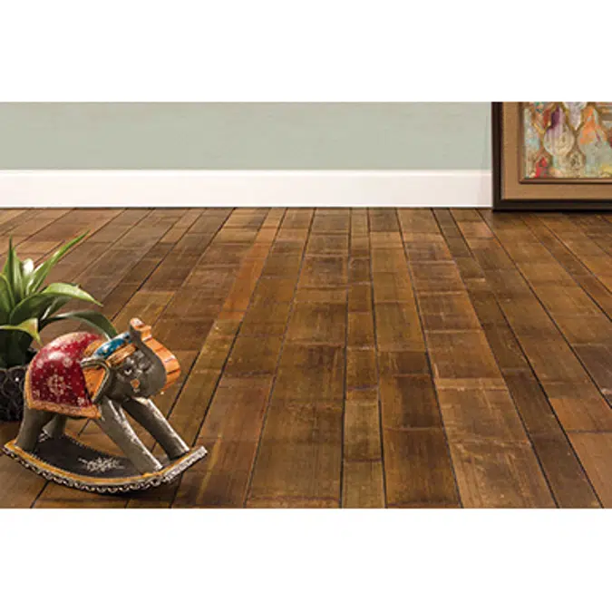 EcoTimber Bamboo Flooring Random Width Natural Unfurled Bamboo