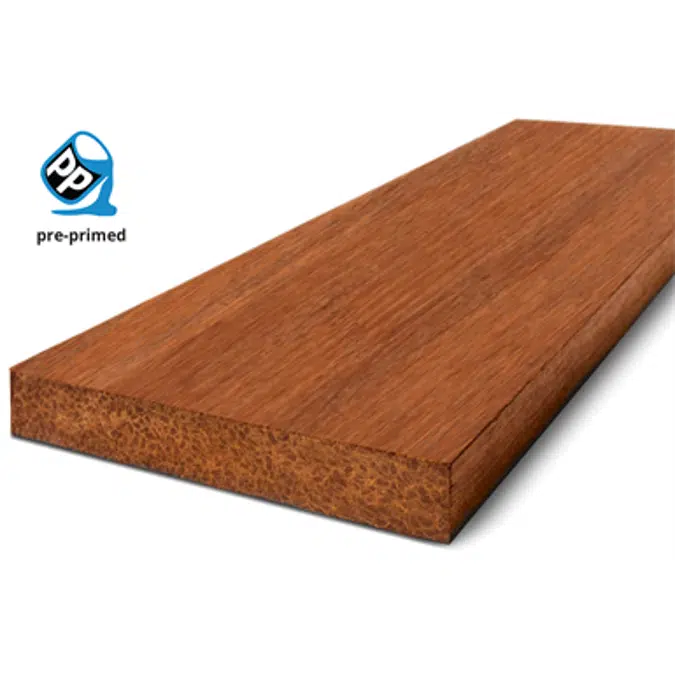 dassoXTR Epic Cognac Lumber 1"x8"x6' Pre-primed Lumber Flush with Oversize Trim Fused Bamboo