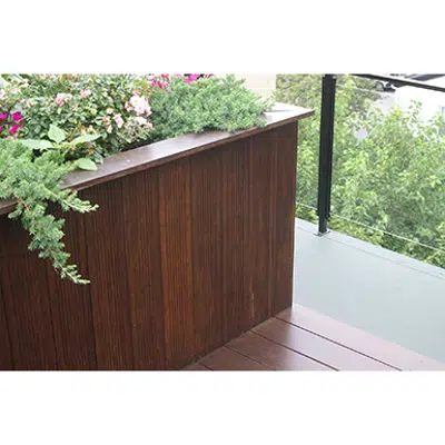 imagem para dassoXTR Classic Espresso Panel 2”x2’x6’ Panels Flush with Oversize Trim Fused Bamboo