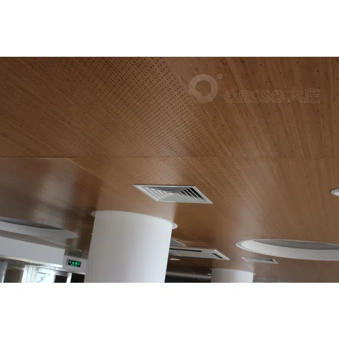 EcoTimber Dasso Carbonized Solid bamboo with hole pattern 1200mm