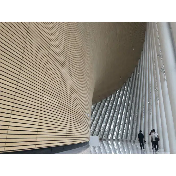 EcoTimber Dasso bamboo and aluminum linear panel
