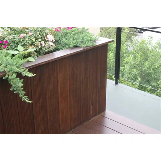 dassoXTR Classic Espresso Panel 1”x2’x6’ Panels Flush with Oversize Trim Fused Bamboo