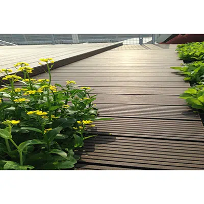 dassoXTR Classic Espresso Rooftop Deck 1x6 Fused Exterior Bamboo Decking (G2 - Deck Plank) için görüntü