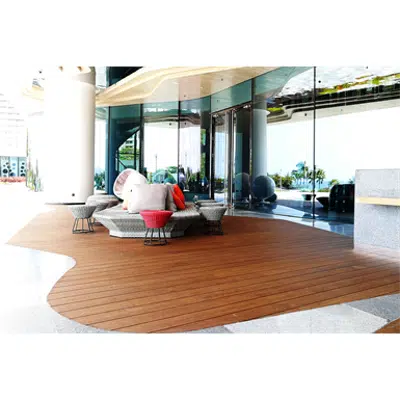 dassoXTR Epic Cognac Porch 1x4 Porch Flooring T&G Fused Bamboo (also for Interior Floors) için görüntü