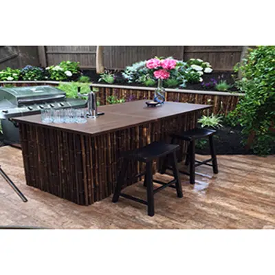 kuva kohteelle dassoXTR Classic Espresso Lumber 1"x12"x6' Pre-primed Lumber Flush with Oversize Trim Fused Bamboo