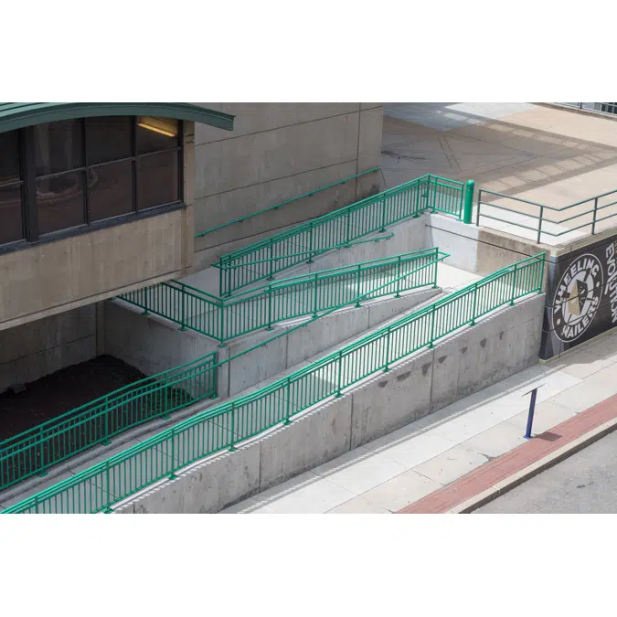 Interna-Rail® Decorative Railing System with Vertical Picket Infill