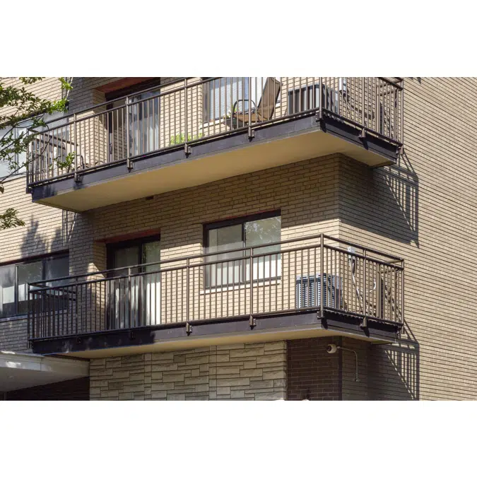Interna-Rail® Decorative Railing System with Vertical Picket Infill