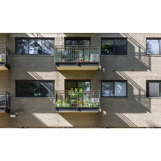 Interna-Rail® Decorative Railing System with Vertical Picket Infill