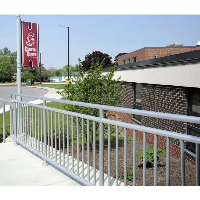 Interna-Rail® Decorative Railing System with Vertical Picket Infill