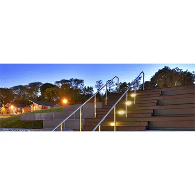 Stainless Steel Post and Wall Mounted Handrail图像