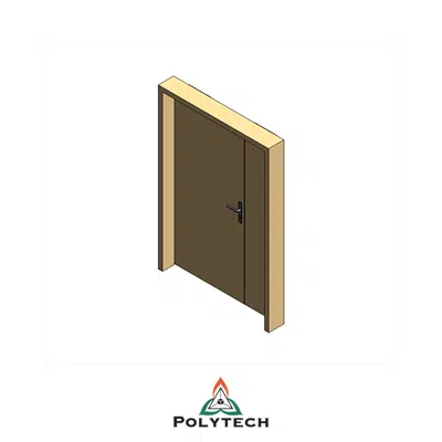 imagen para Bloc-porte 2 vantaux sur huisserie bois affleurante