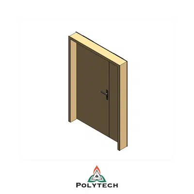 Image pour Bloc-porte 2 vantaux sur huisserie bois englobante