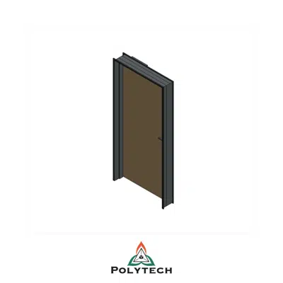 Image for Bloc-porte 1 vantail sur huisserie métallique à bancher