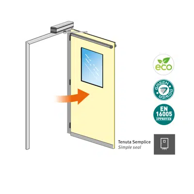 imagem para Label H-B300 Automatic Simple Sealing Swing Door