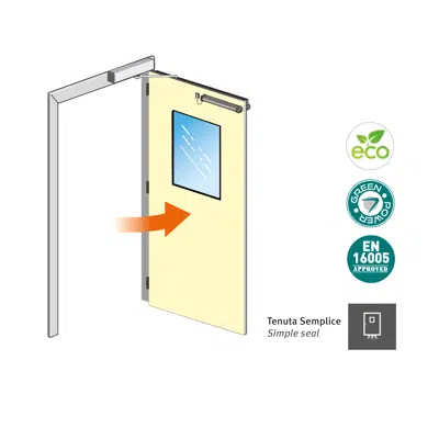 Label HB-B75 Automatic Simple Sealing Swing Door 이미지