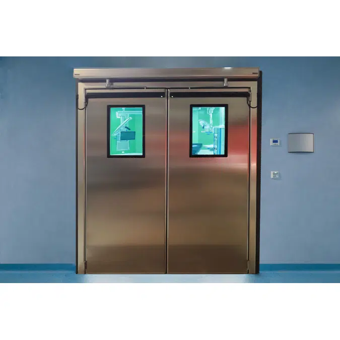 Label HB-B300-2 Automatic Simple Sealing Double Swing Door