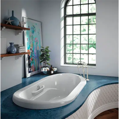 imagem para Amma Oval 72" x 42" x 22", Therapeutic Bath, Drop-in & Undermount