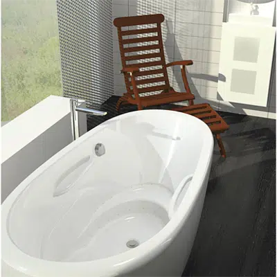 bilde for Essencia Oval 72" x 36" x 27", Therapeutic Bath, Freestanding