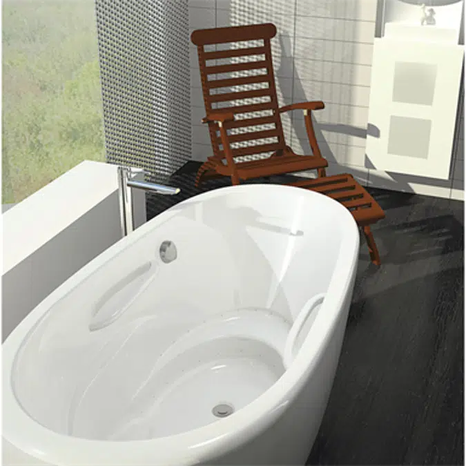 Essencia Oval 72" x 36" x 27", Therapeutic Bath, Freestanding