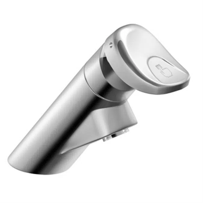 8894-M–PRESS Chrome One-Handle Metering Lavatory Faucet