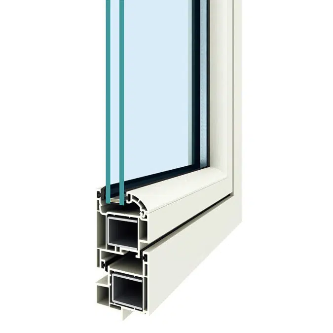 Building windows and doors_EXIMA77_Flush frame