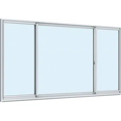 Image for Building windows and doors_EXIMA31_Sliding_RC-frame_3-panel sliding window with a fixed center