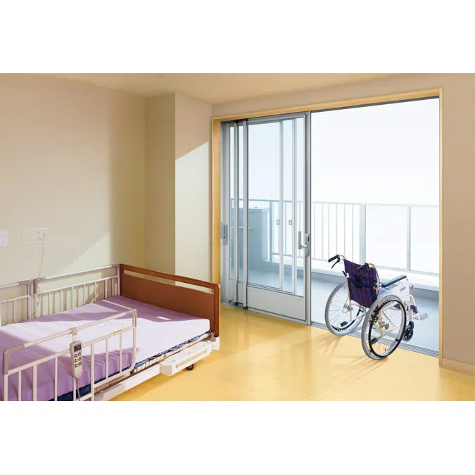 Building windows and doors_EXIMA31_Sliding_Steel frame, Semi-outset type