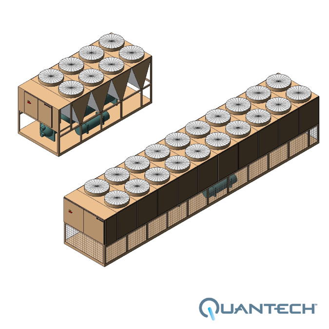 Objetos BIM Download gratuito! QTC4 AirCooled Screw Chiller by