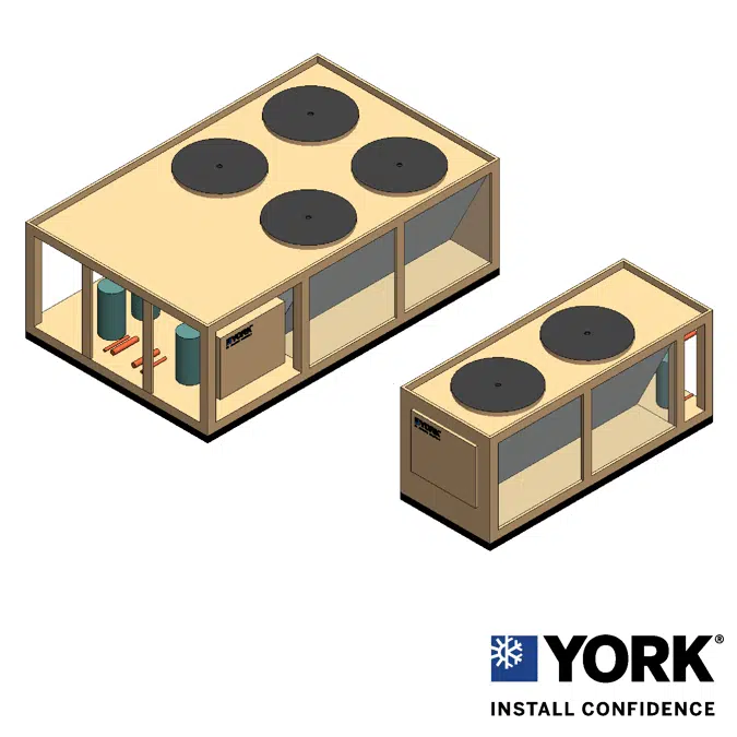 YORK® YCUL Air-cooled Scroll Condensing Unit 15-80 TR (50-280 kW)