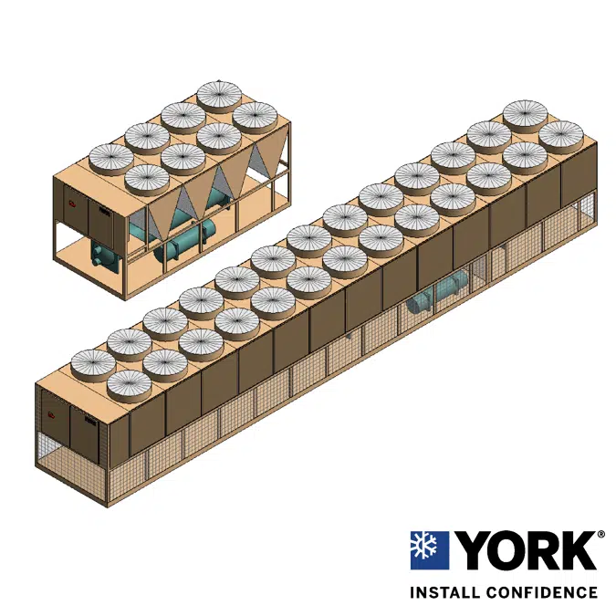 YORK® YVAA Air-Cooled Screw Chiller, 150 ton to 575 ton