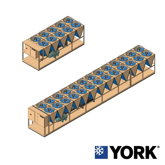 YORK® YVAA Air-Cooled Screw Chiller, 150 ton to 575 ton