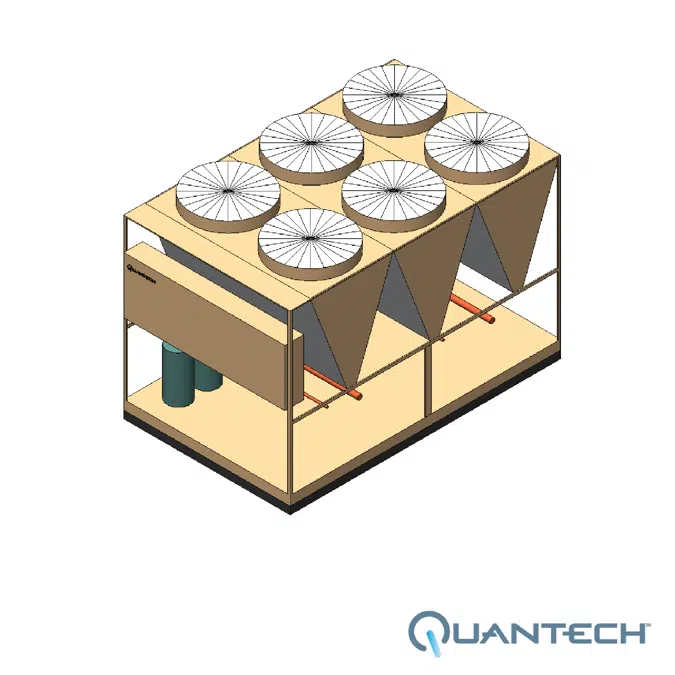 QCC3 Air-Cooled Scroll Condensing Unit, CAPACITY : 80-160 TR by Quantech