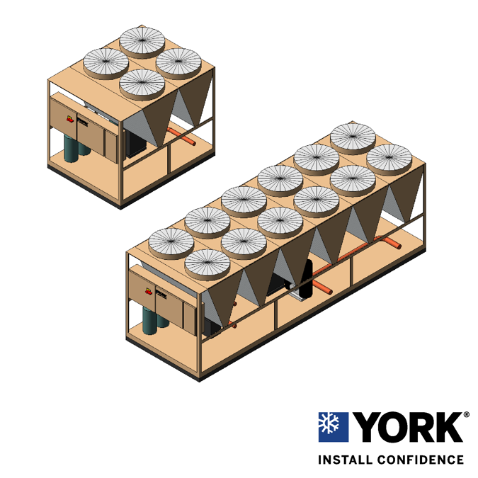 Objetos BIM ¡Descarga gratis! YORK® YLAA AirCooled Scroll Chiller