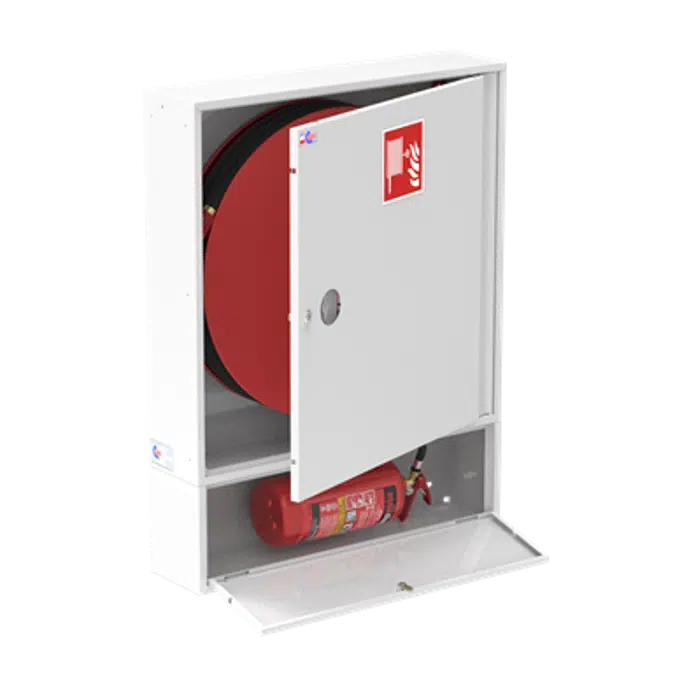 Indoor hydrant 25: HW-25NW-KP-20/30 SLIM MODULAR 180 + G-Slim