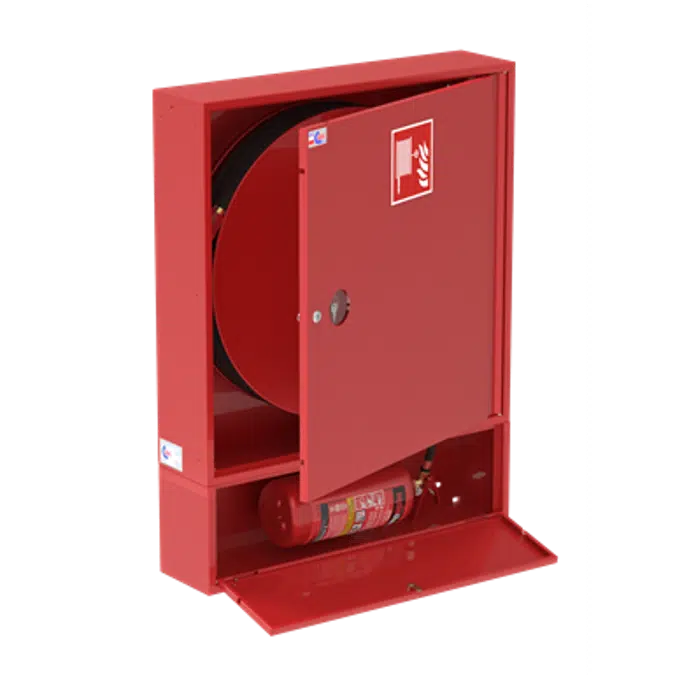 Indoor hydrant 25: HW-25NW-KP-20/30 SLIM MODULAR 180 + G-Slim