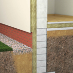 ściana zewnętrzna beton zwykły 20cm+ frontrock plus