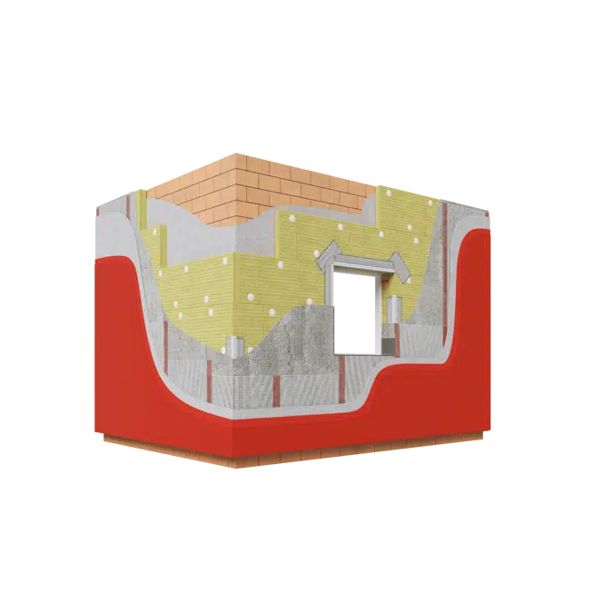 Fachada ETICS REDArt Soporte Tradicional Acabado Silicato (ES)