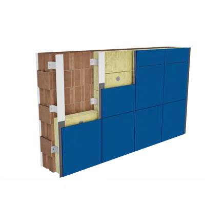 kuva kohteelle Facciata ventilata REDAir® su supporto tradizionale isolata con ROCKWOOL Ventirock Duo (IT)